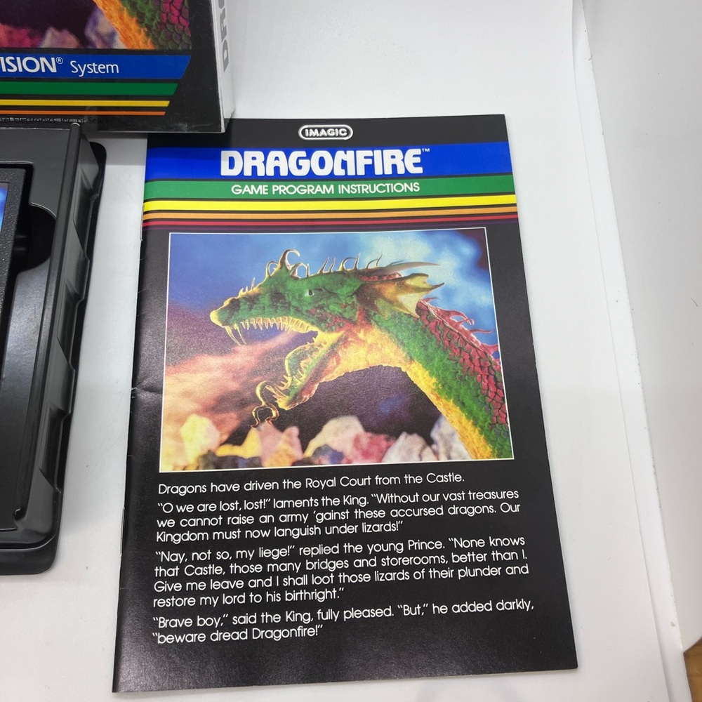 Mattel Dragonfire Video Game Cartridge Imagic intellivision - Picture 6 of 11